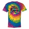 80s 90s Hip Hop Nostalgia Retro Boombox Music Lovers Tie-Dye T-Shirts Rainbow Tie-Dye