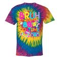 Bruh This Is My 80's Costume Nostalgia Mixtape 80s 90s Party Tie-Dye T-Shirts Rainbow Tie-Dye