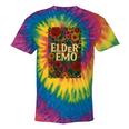 Elder Emo Floral Gothic Vintage Nostalgia Tie-Dye T-Shirts Rainbow Tie-Dye