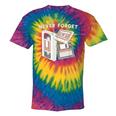 Never Forget VHS Tape Cassette Floppy Disk Nostalgia 80s 90s Tie-Dye T-Shirts Rainbow Tie-Dye