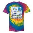 Frutiger Aero Aesthetic Tech Great Wave Of Kanagawa Fishes Tie-Dye T-Shirts Rainbow Tie-Dye Frutiger Aero Aesthetic Tech Great Wave Of Kanagawa Fishes Tie-Dye T-Shirts Rainbow Tie-Dye