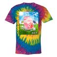Frutiger Aero Aesthetic Tech Kawaii Strawberry Milk Fishes Tie-Dye T-Shirts Rainbow Tie-Dye