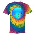 Frutiger Aero Aesthetic Tech Orb Fishes Tie-Dye T-Shirts Rainbow Tie-Dye