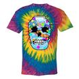 Frutiger Aero Aesthetic Tech Skull Computer Fishes Tie-Dye T-Shirts Rainbow Tie-Dye