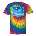 Frutiger Aero Beach Y2k Aesthetic Palm Tree Sand Ocean Tie-Dye T-Shirts Rainbow Tie-Dye