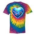 Frutiger Aero Y2K Heart Tie-Dye T-Shirts Rainbow Tie-Dye