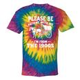 Heartwarming Wagon Please Be Patient I'm From The 1900s Premium Tie-Dye T-Shirts Rainbow Tie-Dye