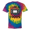 Over The Hill Please Be Patient I'm From The 1900s VHS Tie-Dye T-Shirts Rainbow Tie-Dye