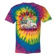 Holiday Scene Nostalgia North Pole Tree Farm Merry Christmas Tie-Dye T-Shirts Rainbow Tie-Dye