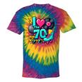 I Love The 70s Vintage Cassette Roller Vinyl Nostalgia 70s Tie-Dye T-Shirts Rainbow Tie-Dye