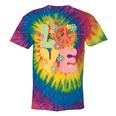 Peace Sign Love Groovy Vibes Costume Nostalgia 1980s Fashion Tie-Dye T-Shirts Rainbow Tie-Dye