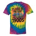 Please Be Patient I'm From The 1900s Retro Computer Raglan Baseball Tee Tie-Dye T-Shirts Rainbow Tie-Dye