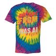 Retro AI Nostalgia Quote Distressed Vintage Tie-Dye T-Shirts Rainbow Tie-Dye