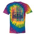 Retro Nineties Style Audio Tape Nostalgia Year 1990 Tie-Dye T-Shirts Rainbow Tie-Dye