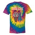 Running Together Always Connected Anime Nostalgia Message Tie-Dye T-Shirts Rainbow Tie-Dye