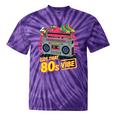 1980s 80s Reunion Nostalgia Memories Music School Grew Up Premium Tri-Blend Tie-Dye T-Shirts Purple Tie-Dye