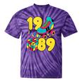 1989 Retro Raised In The 80s Old School Nostalgia Vibes Tie-Dye T-Shirts Purple Tie-Dye