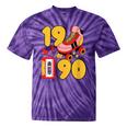 1990 Retro Raised On 90s Music Old School Nostalgia Punk Tie-Dye T-Shirts Purple Tie-Dye