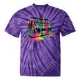 80s 90s Hip Hop Nostalgia Retro Boombox Music Lovers Tie-Dye T-Shirts Purple Tie-Dye