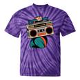 80s 90s Retro Party Costume Nostalgia Boombox Music Hip Hop Tie-Dye T-Shirts Purple Tie-Dye