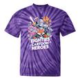 80's Cartoon Heroes Apparel For Retro Nostalgia Fans Tie-Dye T-Shirts Purple Tie-Dye