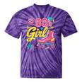 80's Girl Roller Skates Skating Eighties 1980s Nostalgia Tie-Dye T-Shirts Purple Tie-Dye