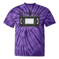 80s VHS Video Cassette Nostalgia Tie-Dye T-Shirts Purple Tie-Dye