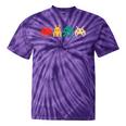 80s Video Game Nostalgia Retro Vintage Arcade Novelty Tie-Dye T-Shirts Purple Tie-Dye
