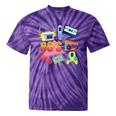 80's Vintage Cassette Tape Nostalgia Mixtape Era 1980s Retro Premium Tri-Blend Tie-Dye T-Shirts Purple Tie-Dye