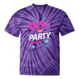 90's Party 90s Nostalgia Retro Rave Dance Music Tie-Dye T-Shirts Purple Tie-Dye