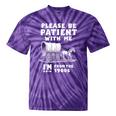 Amusing Wagon Pace Please Be Patient I'm From The 1900s Premium Tie-Dye T-Shirts Purple Tie-Dye