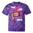 The Best Moms Are 90s Girls 90s Aesthetic Mom Nostalgia Tie-Dye T-Shirts Purple Tie-Dye