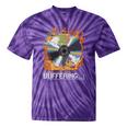 Buffering Glitched CD On Fire 2000s Nostalgia Tie-Dye T-Shirts Purple Tie-Dye