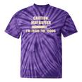 Caution May Buffer I'm From The 1900s Premium Tie-Dye T-Shirts Purple Tie-Dye