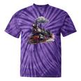 Classic Steam Train Enthusiasts Nostalgia For Train Lovers Tie-Dye T-Shirts Purple Tie-Dye
