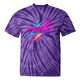 Cowabunga Retro 80s 90s Nostalgia Slang Neon Grunge Art Tie-Dye T-Shirts Purple Tie-Dye