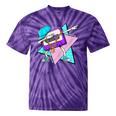 Dabbing Cassette Tape 70s 80s 80s Outfit Nostalgia Tie-Dye T-Shirts Purple Tie-Dye
