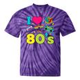 Dad I Love The 80's Retro 80s Nostalgia For Dad Premium Tri-Blend Tie-Dye T-Shirts Purple Tie-Dye