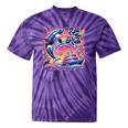 EAT THE RICH 90S NOSTALGIA WHALE ORCA YAHCT RETRO Tie-Dye T-Shirts Purple Tie-Dye