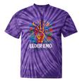 Elder Emo Nostalgia Skeleton Hand Tie-Dye T-Shirts Purple Tie-Dye