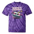 Elder Millennials Embracing 90s Rewind Nostalgia Vibes Tie-Dye T-Shirts Purple Tie-Dye