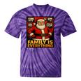 Family Christmas Retro Santa Holiday Nostalgia Vibes Tie-Dye T-Shirts Purple Tie-Dye