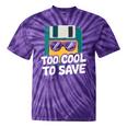 Floppy Disk Retro Tech Nostalgia Old School Computing Humor Tie-Dye T-Shirts Purple Tie-Dye