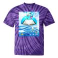 Frutiger Aero Aesthetic Tech Book Butterfly Tie-Dye T-Shirts Purple Tie-Dye
