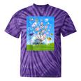 Frutiger Aero Aesthetic Tech Cherry Blossom Fishes Bubbles Tie-Dye T-Shirts Purple Tie-Dye Frutiger Aero Aesthetic Tech Cherry Blossom Fishes Bubbles Tie-Dye T-Shirts Purple Tie-Dye