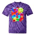 Frutiger Aero Aesthetic Tech Orb Pattern Heart Cherry Lips Tie-Dye T-Shirts Purple Tie-Dye