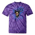Frutiger Aero Cat Meme Headphone Kitty Cat Lover Tie-Dye T-Shirts Purple Tie-Dye
