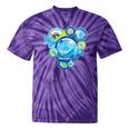 Frutiger Aero Metro Abstract Maximalism 2000s Nostalgia Tie-Dye T-Shirts Purple Tie-Dye