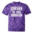 Gen X The Feral Generation Generation X Gen Xer Nostalgia Tie-Dye T-Shirts Purple Tie-Dye