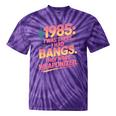 Hilarious 1985 Big Hair Bangs Joke For Gen X Nostalgia Tie-Dye T-Shirts Purple Tie-Dye